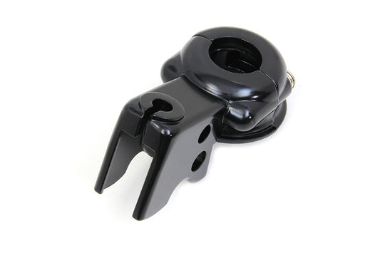 HARLEY Clutch Hand Lever Bracket with Clamp Black Fits 1996-2014 FXST,   1996-2014 FLST,   1996-2007