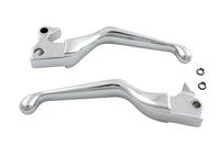 HARLEY Chrome V-Cut Hand Lever Set Fits 2007-2013 XL,