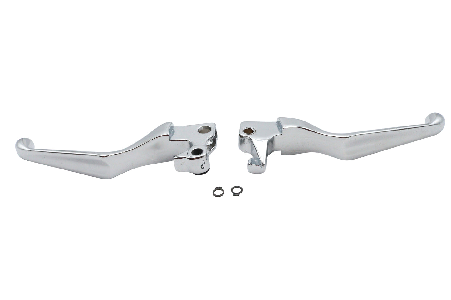 HARLEY Chrome V-Cut Hand Lever Set Fits 2007-2013 XL,