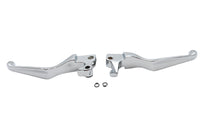 HARLEY Chrome V-Cut Hand Lever Set Fits 2007-2013 XL,