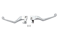 HARLEY Chrome V-Cut Hand Lever Set Fits 2007-2013 XL,