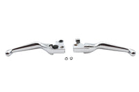 HARLEY Chrome V-Cut Hand Lever Set Fits 2007-2013 XL,