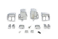 HARLEY Handlebar Switch Housing Kit Chrome fits 1996-2013 FLHT,  1996-2013 FLHTC,  2006-2013 FLHX,  2006-2013 FLHXXX,  2006-2013 FLTRX,