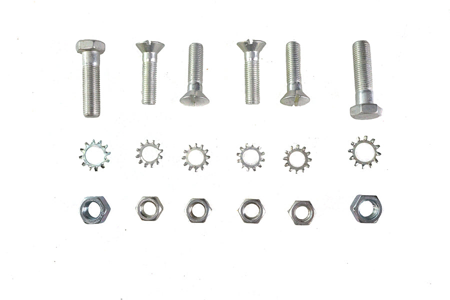 HARLEY Schutzblechstreben-Schraubensatz Cadmium Passend für 1952-1956 K, 1957-1958 XL,