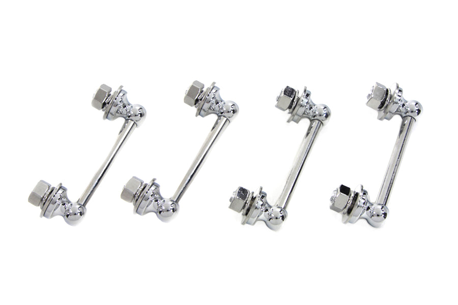 HARLEY Chrom-Satteltaschenhalter-Set passend für EL Modelle 1936-1952, FL Modelle 1941-1957,