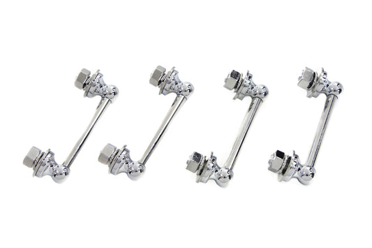 HARLEY Chrom-Satteltaschenhalter-Set passend für EL Modelle 1936-1952, FL Modelle 1941-1957,
