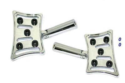 HARLEY Passenger Footboard Set Slasher Style Fits 0-  Custom, Application