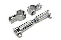 HARLEY Chrom-Fußrastenhalter-Kit, passend für 0- Custom, zur Befestigung an 1-1/4 Motorschutzbügel für männliche Fußrasten