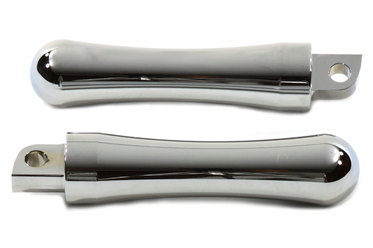 HARLEY Chrome Contour End Trittbrett-Set passend für 0- Alle Modelle mit weiblichem Montageblock