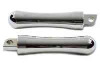 HARLEY Chrome Contour End Trittbrett-Set passend für 0- Alle Modelle mit weiblichem Montageblock