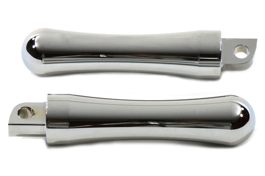 HARLEY Chrome Contour End Trittbrett-Set passend für 0- Alle Modelle mit weiblichem Montageblock