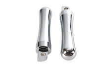 HARLEY Chrome Contour End Trittbrett-Set passend für 0- Alle Modelle mit weiblichem Montageblock