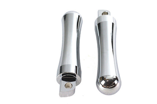 HARLEY Chrome Contour End Trittbrett-Set passend für 0- Alle Modelle mit weiblichem Montageblock