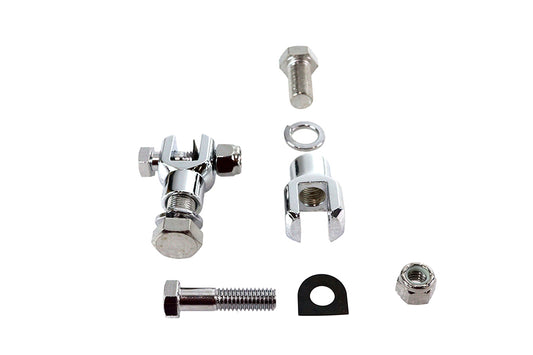 HARLEY Footpeg Mount Yoke Set Chrome Fits 0-  Custom, application utilizes a 1/2 mounting hole"
