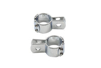 HARLEY Chrom 1-1/2 Zoll Fußrastenhalterungsklemmen-Set passend für 0- Custom, Anwendung nutzt 1/2 Halterun