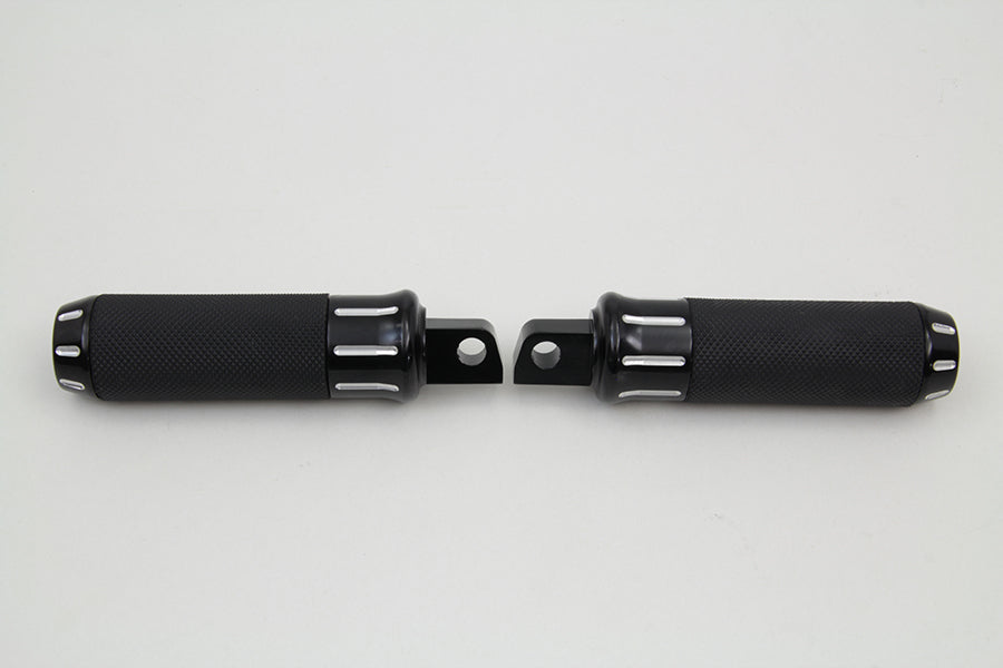 HARLEY Black Clear Cut Style Fußrasten-Set Passend für 0- Alle Modelle mit weiblicher Aufnahme