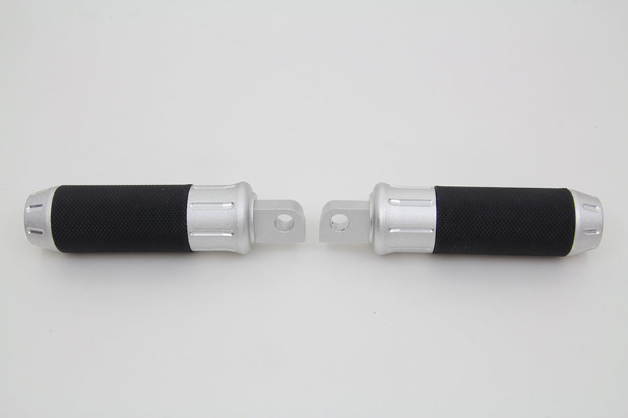 HARLEY Chrome Shot Peened Style Fußrastensatz Passend für 0- Alle, Modelle mit weiblichem Halterungsblock