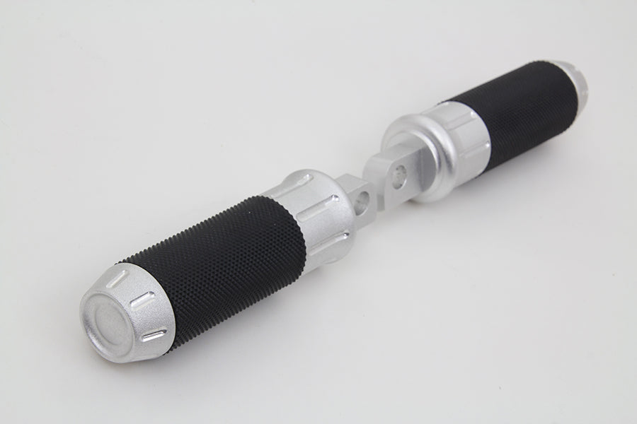 HARLEY Chrome Shot Peened Style Fußrastensatz Passend für 0- Alle, Modelle mit weiblichem Halterungsblock