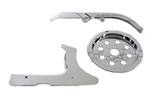 HARLEY Chrom-Riemenschutz-Kit passend für FXST ab Baujahr 1990-1999, FLST ab Baujahr 1990-1999,