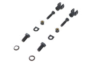 HARLEY Fußrasten-Joch-Set Schwarz Passend für 0- Custom, Anwendung benötigt eine 1/2" Befestigungsbohrung