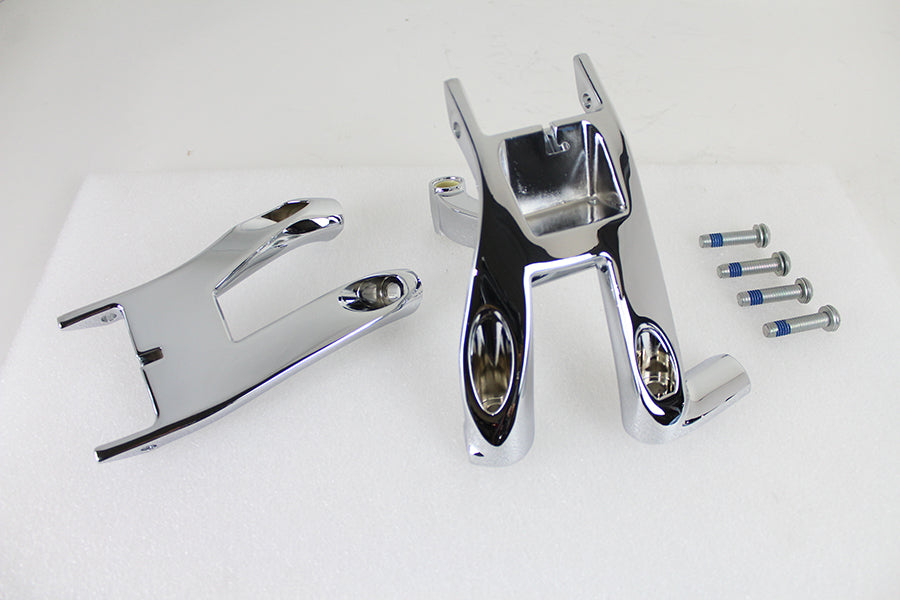 HARLEY OE Chrom Fahrer Trittbrett Befestigungssatz Passt für 2018-UP FLDE, 2018-UP FLHC, 2018-UP FLHCS, 20