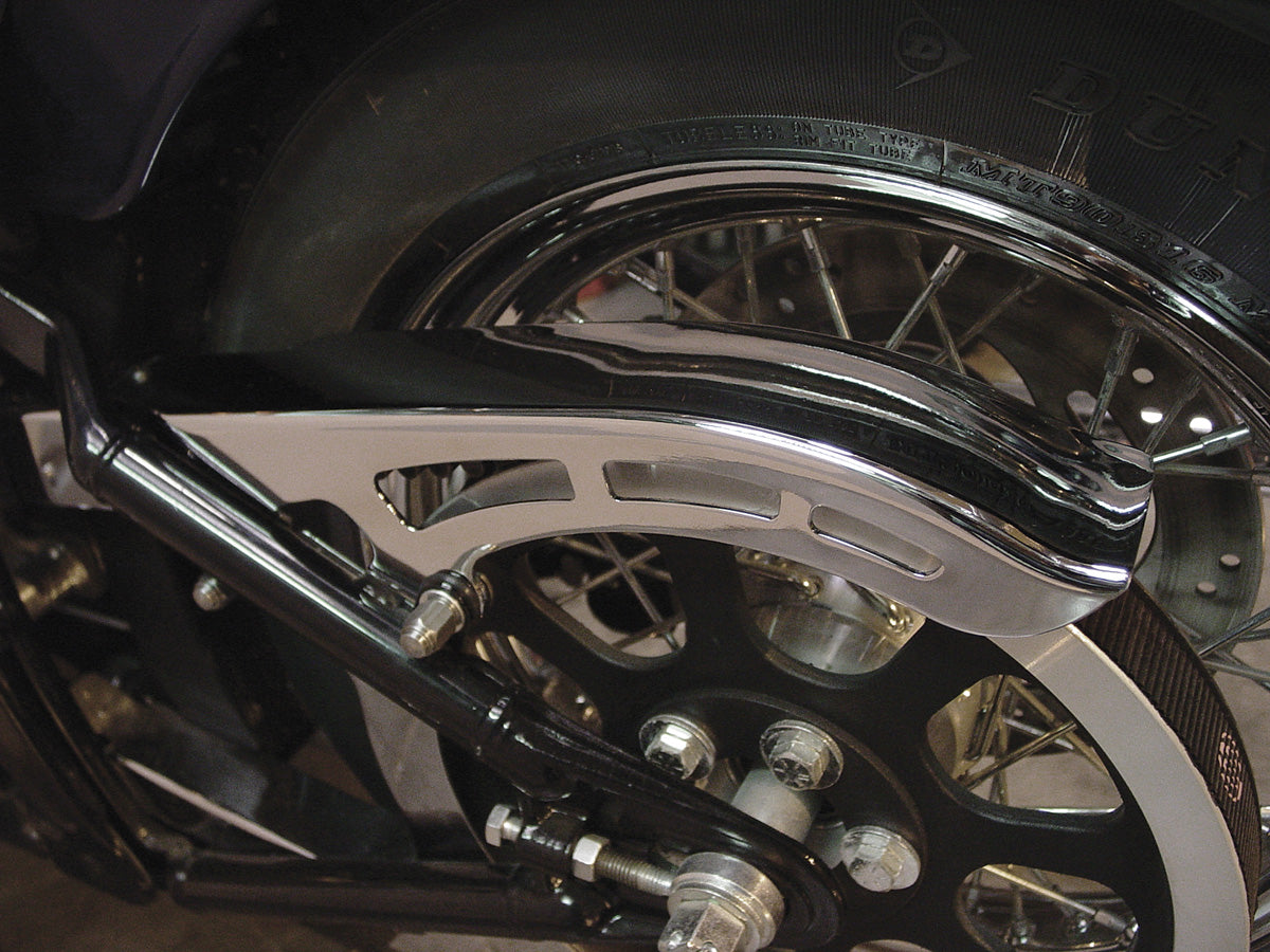 HARLEY Chrom Hinterer Riemenschutz Oben Passend für 2000-2006 FLST, 2000-2006 FXST,