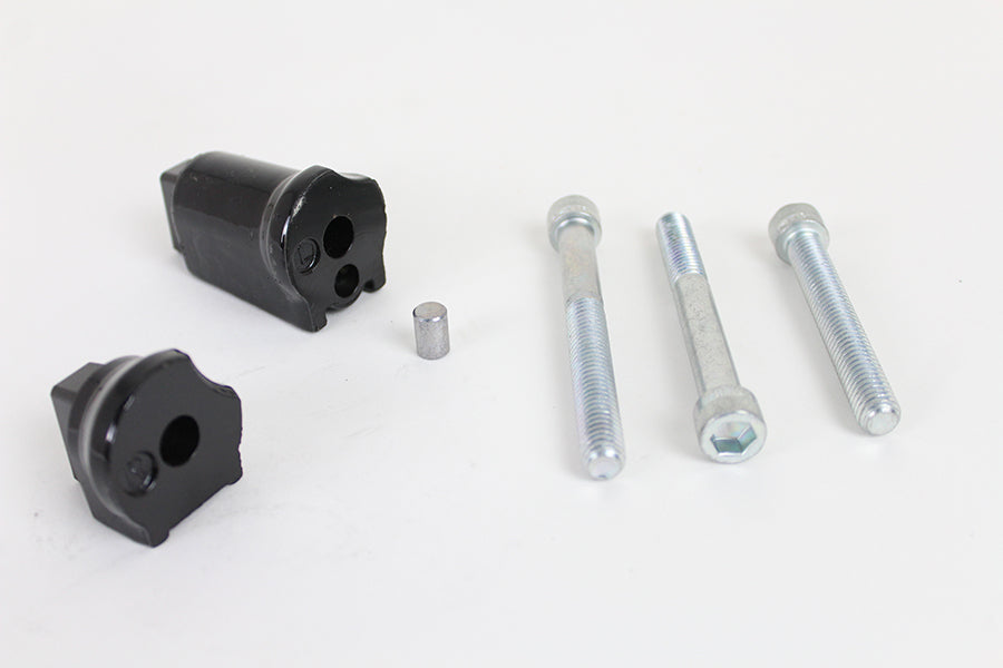 HARLEY Soziustrittbrett Adapter Kit Schwarz passend für 2018-UP FLFB,   2018-UP FLFBS,   2018-UP FLSL,   4