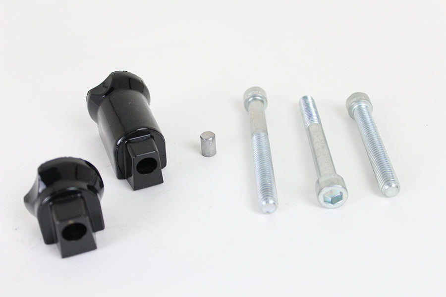 HARLEY Soziustrittbrett Adapter Kit Schwarz passend für 2018-UP FLFB,   2018-UP FLFBS,   2018-UP FLSL,   4