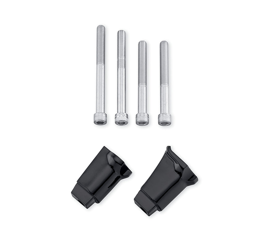 HARLEY Sozius-Trittbrett-Adapter-Kit Schwarz Passt für 2018-UP FLDE,   2018-UP FLHC,   2018-UP FLHCS,   4