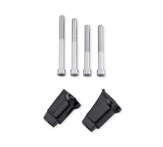 HARLEY Sozius-Trittbrett-Adapter-Kit Schwarz Passt für 2018-UP FLDE,   2018-UP FLHC,   2018-UP FLHCS,   4