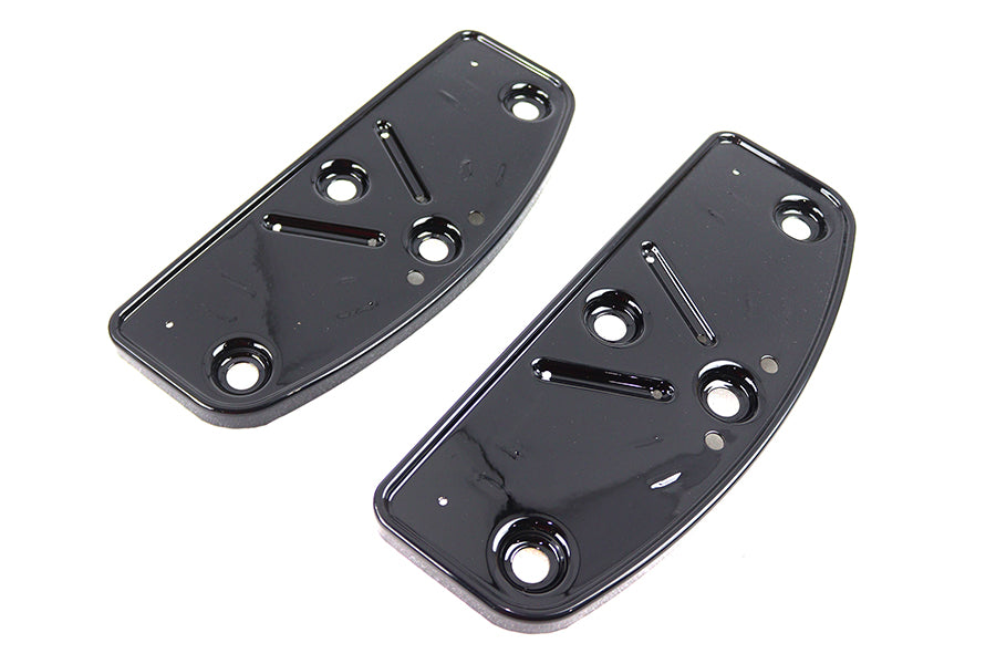 HARLEY OE Driver Footboard Set Black 'D' Shape fits 2012-2016 FLD,  1986-2017 FLST,  1986-UP FLT,  1986-UP FLHT,  1986-UP FLHR,  1986-UP FLHX,