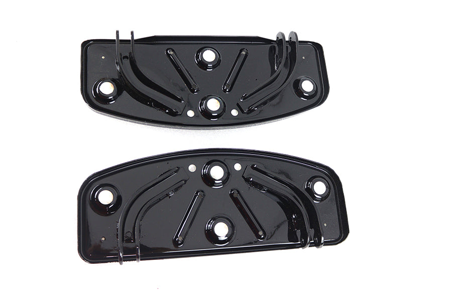 HARLEY OE Driver Footboard Set Black 'D' Shape fits 2012-2016 FLD,  1986-2017 FLST,  1986-UP FLT,  1986-UP FLHT,  1986-UP FLHR,  1986-UP FLHX,