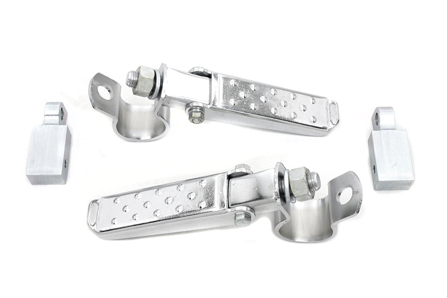 HARLEY Steel Dimpled Footpeg Kit passend für 1980-1986 FX, 1986-UP FXST,