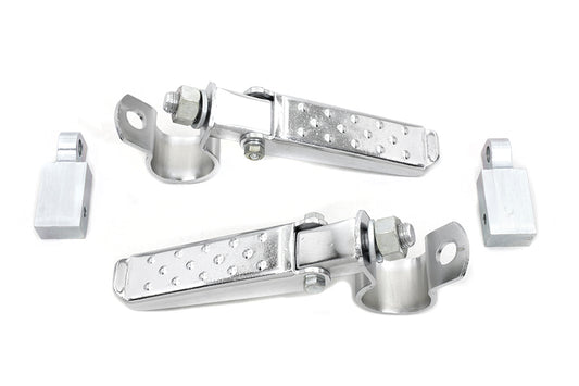 HARLEY Steel Dimpled Footpeg Kit passend für 1980-1986 FX, 1986-UP FXST,