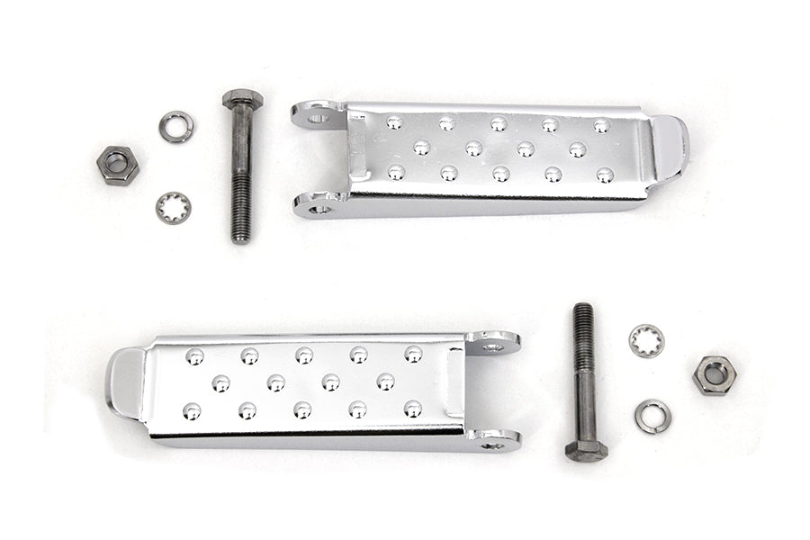 HARLEY Chrom Combat Fußrasten-Set, passend für 0-  Custom, Anwendung