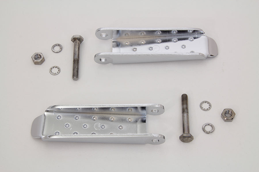 HARLEY Chrom Combat Fußrasten-Set, passend für 0-  Custom, Anwendung