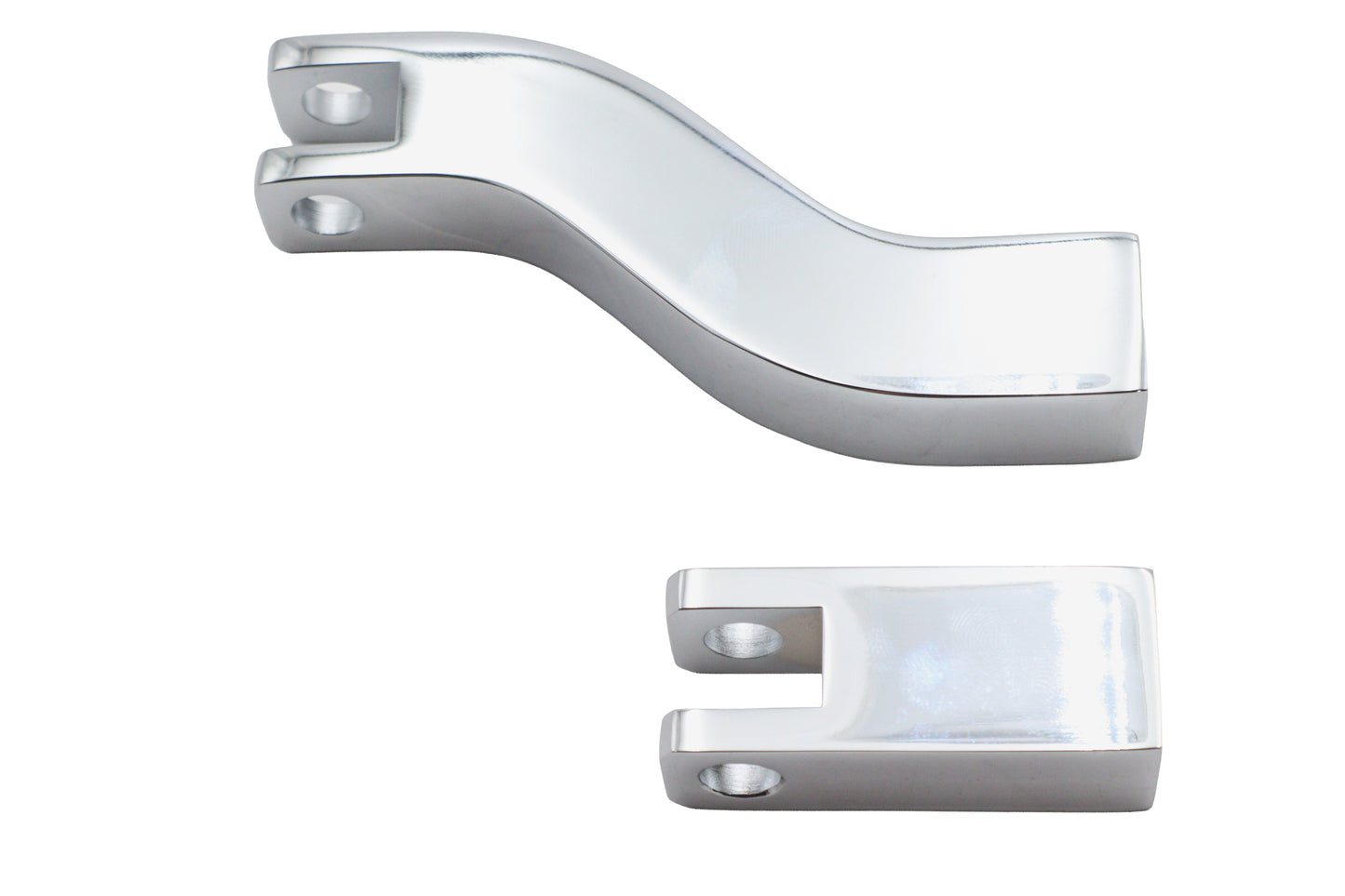 HARLEY Soziusfußrastenhalter-Set Chrom passend für 2002-2005 FXD, 2002-2005 FXDWG,