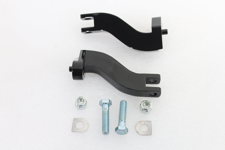 HARLEY Fußrastenhalterung Set Sozius Schwarz Passend für 1993-UP FLT,