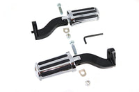 HARLEY Rail Style Verstellbares Fußrasten-Kit Schwarz, passend für FLT Modelle ab 1993,