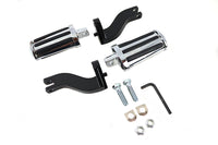 HARLEY Rail Style Verstellbares Fußrasten-Kit Schwarz, passend für FLT Modelle ab 1993,