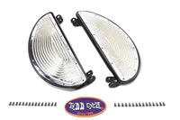HARLEY Trittbretter Half Moon Schwarz, passend für 1940-1965 FL, 1940-1965 G,
