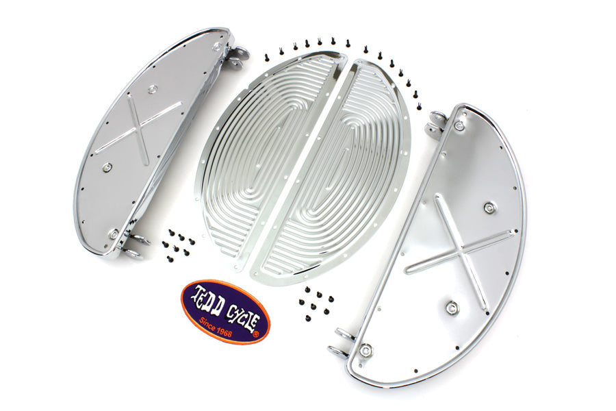HARLEY Trittbretter Half Moon verchromt passend für 1940-1965 FL, 1940-1965 G,