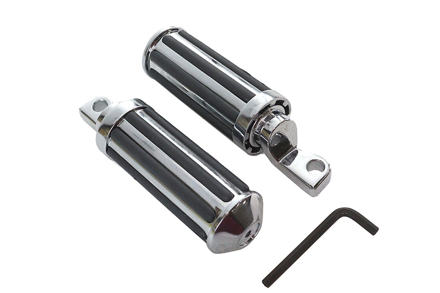 HARLEY Chrome Railer Style Fußrasten-Set Passend für 0-  Alle, Modelle mit weiblichem Montageblock