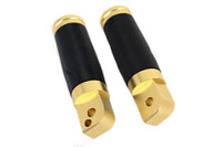 HARLEY Wyatt's 2018 Brass Passenger Footpeg Set fits 2018-UP FLST,  2018-UP FXST,