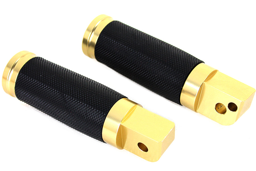 HARLEY Wyatt's 2018 Brass Passenger Footpeg Set fits 2018-UP FLST,  2018-UP FXST,