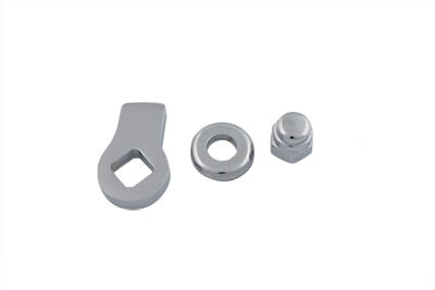 HARLEY Seitenständer Laschen-Kit Chrom Passend für 1936-1940 EL, 1941-1984 FL, 1971-1984 FX, 1984-1999 FXST,