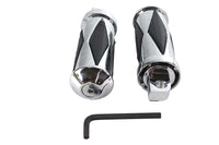 HARLEY Chrome Diamond Style Große Fußrasten-Set Passend für 0- Alle, Modelle mit weiblichem Montageblock