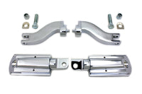HARLEY Rail Style Adjustable Footpeg Kit Chrome fits 1993-UP FLT,
