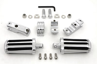 HARLEY Chrome Railer Style Fußrasten-Set, passend für 0- Alle Modelle mit 1-1/4" Sturzbügeln