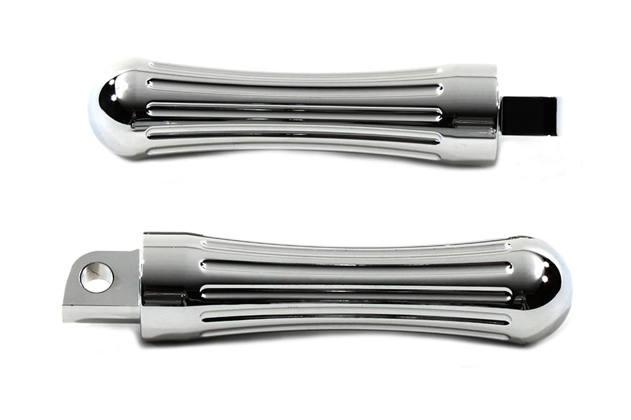 HARLEY Chrom Billet Batike Style Fußrastensatz Passend für 0- Alle Modelle mit weiblichem Montageblock